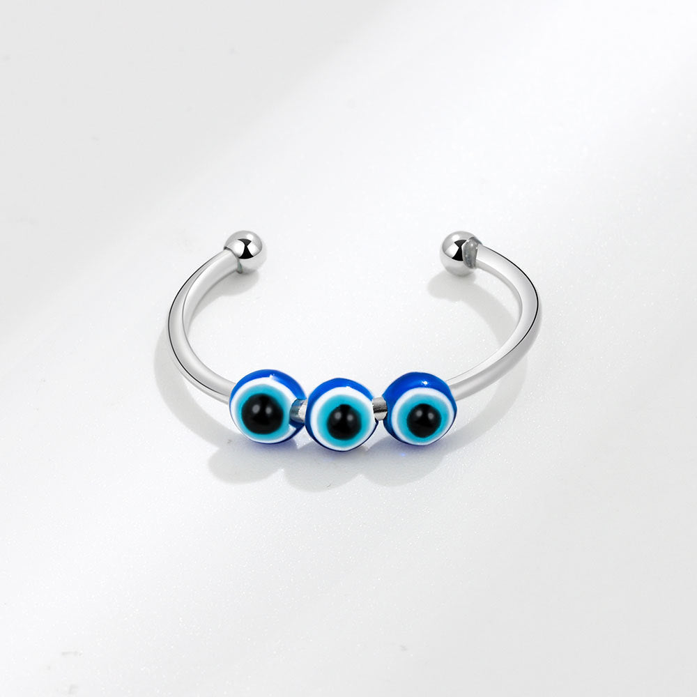 Wholesale Devil's Eye Rotating Decompression Copper Ring